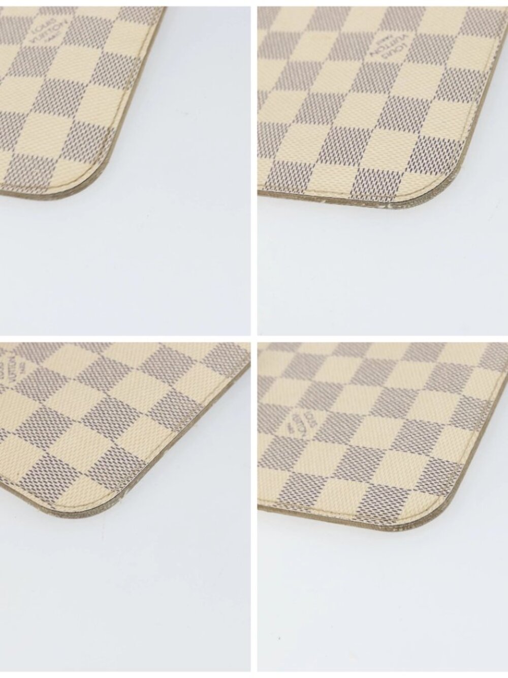 LOUIS VUITTON Damier Azur Neverfull MM Pouch LV Auth 171149 - Picture 16 of 16